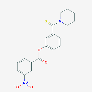 3-(Piperidin-1-ylcarbonothioyl)phenyl 3-nitrobenzoate