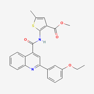 Methyl 2-({[2-(3-ethoxyphenyl)quinolin-4-yl]carbonyl}amino)-5-methylthiophene-3-carboxylate