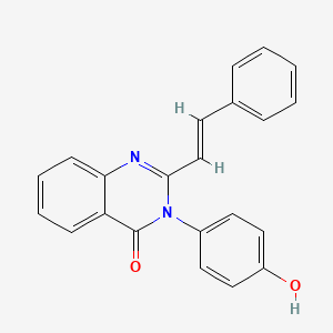 3-(4-hydroxyphenyl)-2-[(E)-2-phenylethenyl]quinazolin-4-one