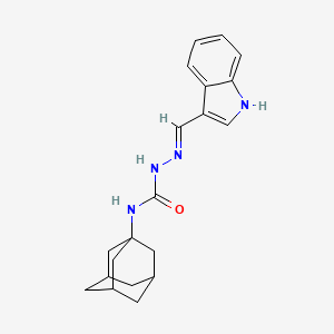 1-(Adamantan-1-YL)-3-[(E)-[(1H-indol-3-YL)methylidene]amino]urea