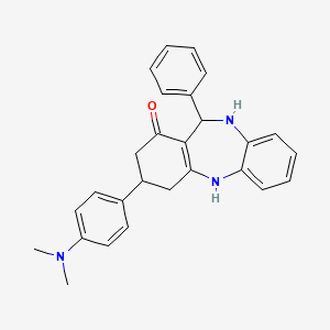 3-[4-(dimethylamino)phenyl]-11-phenyl-2,3,4,5,10,11-hexahydro-1H-dibenzo[b,e][1,4]diazepin-1-one