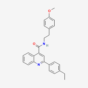 2-(4-ethylphenyl)-N-[2-(4-methoxyphenyl)ethyl]quinoline-4-carboxamide