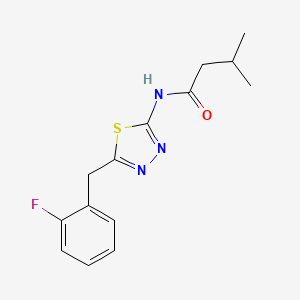 N-{5-[(2-Fluorophenyl)methyl]-1,3,4-thiadiazol-2-YL}-3-methylbutanamide