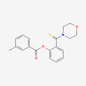 2-(Morpholin-4-ylcarbonothioyl)phenyl 3-methylbenzoate