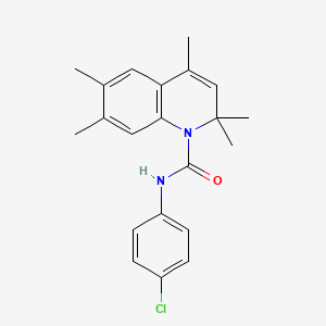 N-(4-chlorophenyl)-2,2,4,6,7-pentamethylquinoline-1-carboxamide