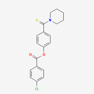 4-(Piperidin-1-ylcarbonothioyl)phenyl 4-chlorobenzoate