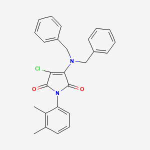 3-chloro-4-(dibenzylamino)-1-(2,3-dimethylphenyl)-1H-pyrrole-2,5-dione