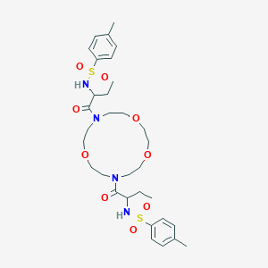 N,N'-[1,4,10-trioxa-7,13-diazacyclopentadecane-7,13-diylbis(1-oxobutane-1,2-diyl)]bis(4-methylbenzenesulfonamide)