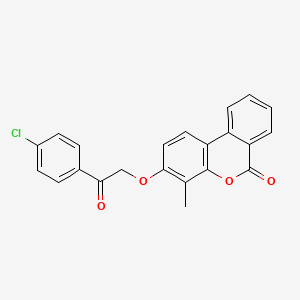 3-[2-(4-chlorophenyl)-2-oxoethoxy]-4-methyl-6H-benzo[c]chromen-6-one