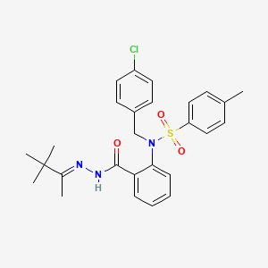 N-(4-chlorobenzyl)-N-(2-{[(2E)-2-(3,3-dimethylbutan-2-ylidene)hydrazinyl]carbonyl}phenyl)-4-methylbenzenesulfonamide