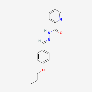 N'-[(E)-(4-propoxyphenyl)methylidene]pyridine-2-carbohydrazide