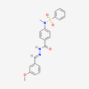 N-(4-{[(2E)-2-(3-methoxybenzylidene)hydrazinyl]carbonyl}phenyl)-N-methylbenzenesulfonamide