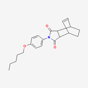 2-[4-(pentyloxy)phenyl]-3a,4,7,7a-tetrahydro-1H-4,7-ethanoisoindole-1,3(2H)-dione