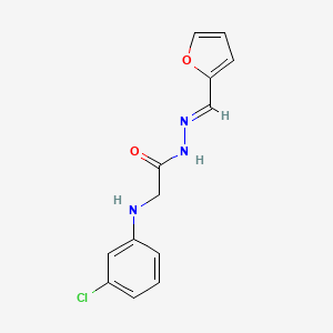 2-(3-Chloroanilino)-N'-(2-furylmethylene)acetohydrazide