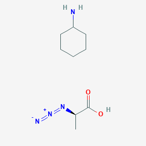 molecular formula C9H18N4O2 B1165758 (2R)-2-azidopropanoic acid;cyclohexanamine 