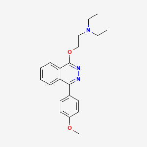 molecular formula C21H25N3O2 B11657582 N,N-diethyl-2-[4-(4-methoxyphenyl)phthalazin-1-yl]oxyethanamine CAS No. 361997-92-4