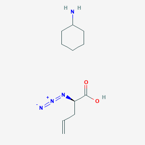 molecular formula C11H20N4O2 B1165759 (2R)-2-azidopent-4-enoic acid;cyclohexanamine 
