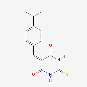 5-[4-(propan-2-yl)benzylidene]-2-thioxodihydropyrimidine-4,6(1H,5H)-dione