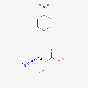 molecular formula C11H20N4O2 B1165760 (2S)-2-azidopent-4-enoic acid;cyclohexanamine 