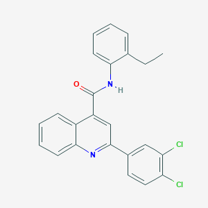 2-(3,4-dichlorophenyl)-N-(2-ethylphenyl)quinoline-4-carboxamide