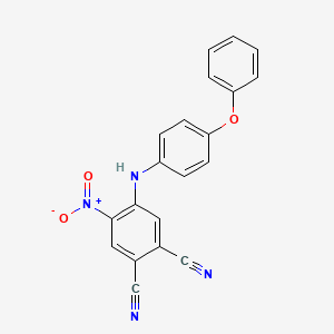 4-Nitro-5-[(4-phenoxyphenyl)amino]benzene-1,2-dicarbonitrile