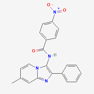 N-{7-Methyl-2-phenylimidazo[1,2-A]pyridin-3-YL}-4-nitrobenzamide