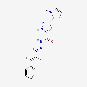 3-(1-Methyl-1H-pyrrol-2-yl)-N'-(2-methyl-3-phenylallylidene)-1H-pyrazole-5-carbohydrazide