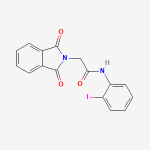 2-(1,3-dioxo-1,3-dihydro-2H-isoindol-2-yl)-N-(2-iodophenyl)acetamide