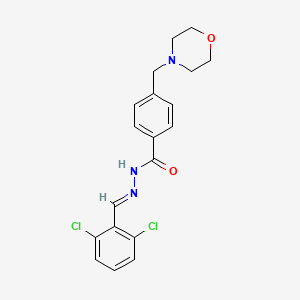 N'-[(E)-(2,6-dichlorophenyl)methylidene]-4-(morpholin-4-ylmethyl)benzohydrazide