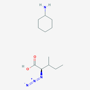 molecular formula C12H24N4O2 B1165771 (2R)-2-azido-3-methylpentanoic acid;cyclohexanamine 