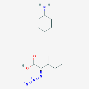 molecular formula C12H24N4O2 B1165772 Pentanoic acid, 2-azido-3-methyl-, (2S,3S)- 