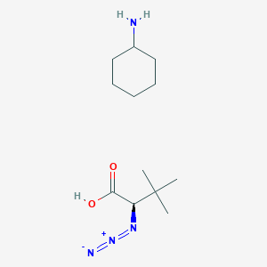 molecular formula C12H24N4O2 B1165774 (2R)-2-azido-3,3-dimethylbutanoic acid;cyclohexanamine 