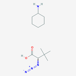 molecular formula C12H24N4O2 B1165775 (2S)-2-azido-3,3-dimethylbutanoic acid;cyclohexanamine 