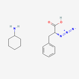 molecular formula C15H22N4O2 B1165777 (2R)-2-azido-3-phenylpropanoic acid;cyclohexanamine 