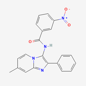 N-{7-Methyl-2-phenylimidazo[1,2-A]pyridin-3-YL}-3-nitrobenzamide