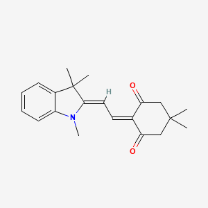 5,5-dimethyl-2-[(2Z)-2-(1,3,3-trimethyl-1,3-dihydro-2H-indol-2-ylidene)ethylidene]cyclohexane-1,3-dione