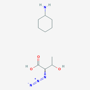 molecular formula C10H20N4O3 B1165785 (2S)-2-azido-3-hydroxybutanoic acid;cyclohexanamine 