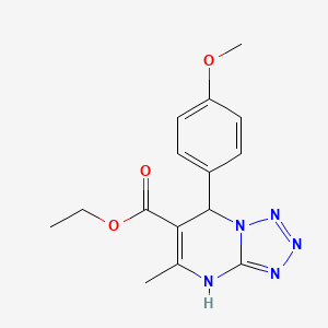 ethyl 7-(4-methoxyphenyl)-5-methyl-4,7-dihydrotetrazolo[1,5-a]pyrimidine-6-carboxylate