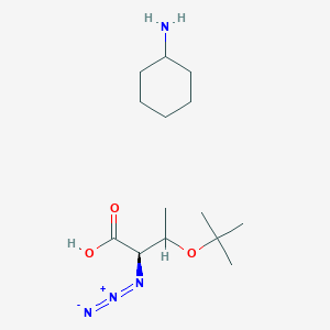 (2R)-2-azido-3-[(2-methylpropan-2-yl)oxy]butanoic acid;cyclohexanamine