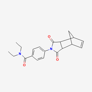 N,N-Diethyl-4-(1,3-dioxo-1,3,3a,4,7,7a-hexahydro-4,7-methano-2H-isoindol-2-yl)benzamide