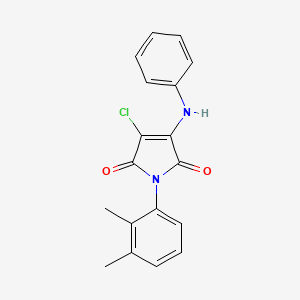 3-chloro-1-(2,3-dimethylphenyl)-4-(phenylamino)-1H-pyrrole-2,5-dione