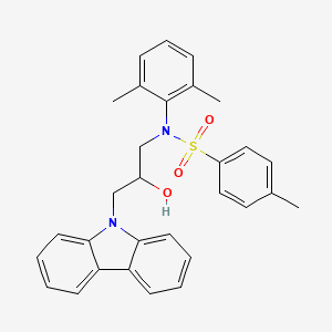 N-[3-(9H-carbazol-9-yl)-2-hydroxypropyl]-N-(2,6-dimethylphenyl)-4-methylbenzenesulfonamide