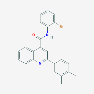 molecular formula C24H19BrN2O B11657965 N-(2-bromophenyl)-2-(3,4-dimethylphenyl)quinoline-4-carboxamide 