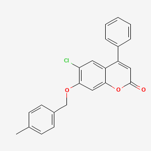 6-chloro-7-[(4-methylbenzyl)oxy]-4-phenyl-2H-chromen-2-one