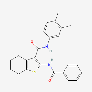 2-benzamido-N-(3,4-dimethylphenyl)-4,5,6,7-tetrahydro-1-benzothiophene-3-carboxamide