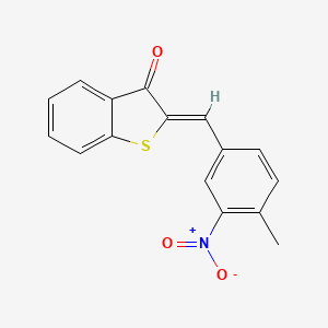 (2Z)-2-(4-methyl-3-nitrobenzylidene)-1-benzothiophen-3(2H)-one