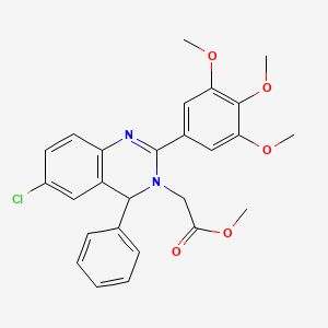 methyl [6-chloro-4-phenyl-2-(3,4,5-trimethoxyphenyl)quinazolin-3(4H)-yl]acetate