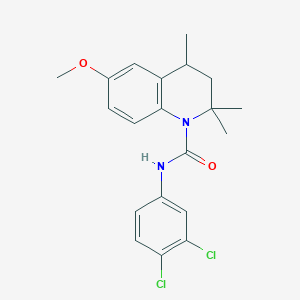 N-(3,4-dichlorophenyl)-6-methoxy-2,2,4-trimethyl-3,4-dihydroquinoline-1(2H)-carboxamide