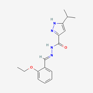 N'-[(E)-(2-ethoxyphenyl)methylidene]-3-(propan-2-yl)-1H-pyrazole-5-carbohydrazide