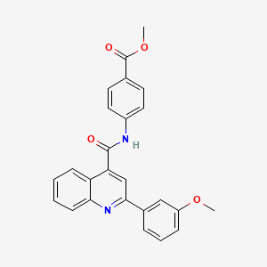 Methyl 4-({[2-(3-methoxyphenyl)quinolin-4-yl]carbonyl}amino)benzoate